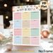 Birthday Tracker Painting Poster, Pastel-colored Dessert-themed Poster, Practical Birthday Record Planner Ideal For Home, Office And Shared Spaces_maomaolike.com