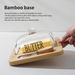 Nordic-style Glass Butter Box, Sushi Plate With Lid, Square Cheese Box For Western Food, Direct Sales From The_maomaolike.com