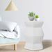 16.75 Inch/17 Inch/17.25 Inch/17.75inch Drum Stool Ceramic Side Table Hollow White Cutwork Traditional Garden Stool Hollow Outdoor Side Table_maomaolike.com