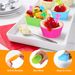 Kids Lunch Bento Box Accessories With Silicone Cupcake Liners For Baking And Small Animal Food Toothpicks Fruit Forks_maomaolike.com