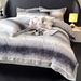 Maillard Series Rabbit Fur Patchwork Four-Piece Set_maomaolike.com