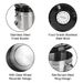 Stainless Steel Airtight Lid Preserves Freshness Storage Canister Container With Co2 Valve Premium For Coffee Beans_maomaolike.com