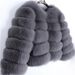Women's Fur Coat Imitation Fox Fur Splicing Winter Thickened Warm Long-sleeved Short Fur Coat_maomaolike.com