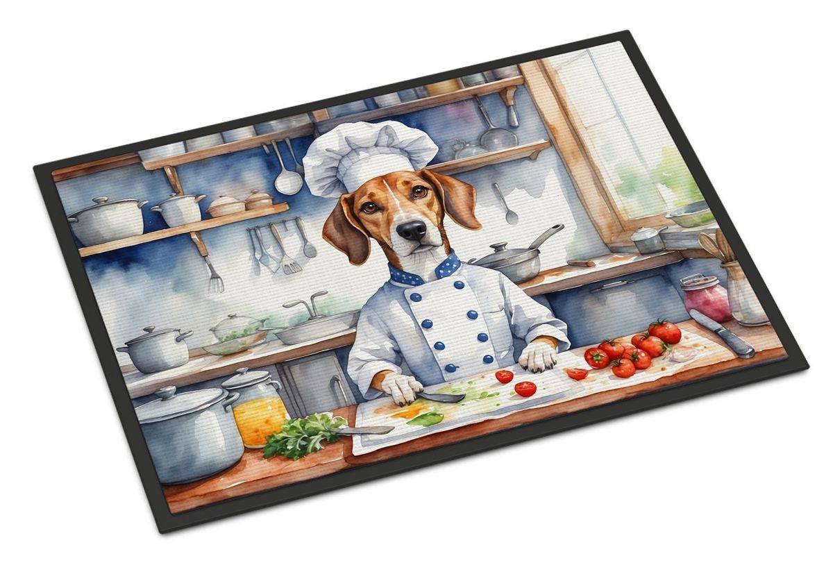American Foxhound The Chef Doormat Front Door Mat Indoor Outdoor Rugs For Entryway, Non Slip Washable Low Pile, 24H X 36W_maomaolike.com