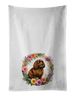 American Water Spaniel And Flowers Kitchen Towel Set Of 2 White Dish Towels Decorative Bathroom Hand Towel For Hand, Face, Hair, Yoga, Tea, Dishcloth, 19 X 28", White_maomaolike.com