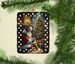 Corgi And Santa Claus Porcelain Ornament Christmas Tree Hanging Decorations For Home Christmas Holiday, Rectangle, Gift, Multicolor_maomaolike.com