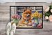 Decorating Easter Finnish Spitz Doormat Front Door Mat Indoor Outdoor Rugs For Entryway, Non Slip Washable Low Pile, 24H X 36W_maomaolike.com