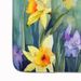 Daffodils In Watercolor Memory Foam Kitchen Mat Machine Washable Anti-Fatigue Mat Cushion Comfort Bath Mat Or Kitchen Rug_maomaolike.com