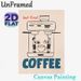 Coffee Themed Painting Poster, Minimalist Cartoon Barista & Coffee Machine Poster, Playful Coffee-focused Decor, Ideal For Coffee Shops, Kitchen And_maomaolike.com