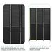 3 Panel Room Divider 6Ft Wood Folding Privacy Screen Black Room Separator Free Standing Wall Dividers (Black)_maomaolike.com