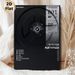 Music Album Vinyl Record Painting Poster, Monochrome Minimalist Album Tracklist Poster, Sleek Music-themed Wall Decor Suitable For Bedroom, Music_maomaolike.com
