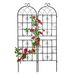 2 Pack Metal Garden Trellis 71" X 19.7" Rustproof Trellis For Climbing Plants Outdoor Flower Support_maomaolike.com