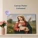 Saint With Lamb Religious Painting Poster, Classic Vintage Pastoral Oil Painting Style Poster, Serene Spiritual Decor Ideal For Home, Prayer Room_maomaolike.com