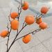 Artificial Berry Ruyi Home Decoration Ornament Plant Fake Persimmon Branch Foam Spray Painted Fruit Display_maomaolike.com