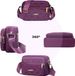 Quilted Crossbody Bags For Women - Oxford Cloth Multi-Layer Shoulder Handbag With Wide Strap -Casual Embroidery Business Bag_maomaolike.com
