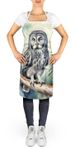 Great Gray Owl Apron Cooking Kitchen Server Baking Crafts Gardening For Adult Women Men, Unisex, Large, Multicolor_maomaolike.com