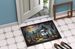 Shih Tzu Spooky Halloween Doormat Front Door Mat Indoor Outdoor Rugs For Entryway, Non Slip Washable Low Pile, 24H X 36W_maomaolike.com