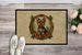 Yorkie Christmas Flowers Doormat Front Door Mat Indoor Outdoor Rugs For Entryway, Non Slip Washable Low Pile, 24H X 36W_maomaolike.com