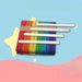 Ice Cream Colorful Popsicle DIY Handmade Strips Wooden Sticks Kindergarten Children's Educational Toys_maomaolike.com