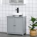 Bathroom Vanities, Bathroom Sink Cabinets With U-Shape Cut-Out And Adjustable Internal Shelf, Gray_maomaolike.com