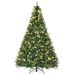 7ft Pre-Lit Full Douglas Fir Artificial Christmas Tree With Realistic Branches, 700 Warm White LED Lights And 2154 Tips_maomaolike.com