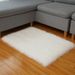 2021 New Long Hair Home Square Simple Carpet Indoor Bedroom Foot Mat Soft Fluffy Cushion_maomaolike.com