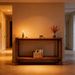 Solid Wood Console Table, 2-Tier Farmhouse Entryway Table With Storage_maomaolike.com