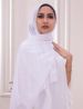 Unisex Monochrome pearl chiffon chain scarf Malay Indonesian hot drill chain scarf covering head gauze scarf_maomaolike.com