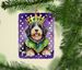 Bernedoodle King Of Mardi Gras Porcelain Ornament Christmas Tree Hanging Decorations For Home Christmas Holiday, Rectangle, Gift, Multicolor_maomaolike.com