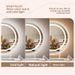 Round Makeup With Light Large Desktop LED Beauty Dressing Table Smart Touch Acrylic Crystal Mirror_maomaolike.com