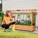 Raised Garden Bed Planter Box With Lattice Trellis Drainage Holes Forporch, Garden, Patio, Deck_maomaolike.com