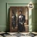 Victorian Gentleman Painting Poster, Elegant Classic Oil Painting Style Poster, Aristocratic Figure In Ornate Dark Formal Attire With Mirror_maomaolike.com