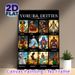 Yoruba Deities Painting Poster, Vibrant Illustrated Poster, Features Diverse Traditional Yoruba Deities, Cultural Artistic Decor Ideal For Home, Study_maomaolike.com