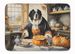 Saint Bernard Fall Kitchen Pumpkins Memory Foam Kitchen Mat Machine Washable Anti-Fatigue Mat Cushion Comfort Bath Mat Or Kitchen Rug_maomaolike.com