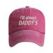 Unisex Washed cotton Embroidery Daddy Alphabet baseball hat Father's Day gift hat Hip Hop hat_maomaolike.com