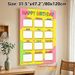 Birthday Tracker Painting Poster, Vibrant Hand-drawn Style Poster, Practical Monthly Birthday Record Display, Suitable For Office, Lounge And Party_maomaolike.com
