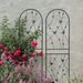 2 Pack Metal Garden Trellis 71" X 19.7" Rustproof Trellis For Climbing Plants Outdoor Flower Support Butterfly Deco Black_maomaolike.com