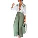 Women's Clothing spring and autumn new printed long sleeved single breasted trousers suit INS casual loose two piece suit_maomaolike.com