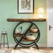 Console Table, Entryway Table With Geometric Metal Frame_maomaolike.com
