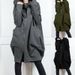 Women's Clothing Hooded Pocket Sweatshirt Zipper Mid Length Two Piece Loose Jacket Women_maomaolike.com