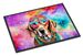 Weimaraner Hippie Dawg Doormat Front Door Mat Indoor Outdoor Rugs For Entryway, Non Slip Washable Low Pile, 24H X 36W_maomaolike.com