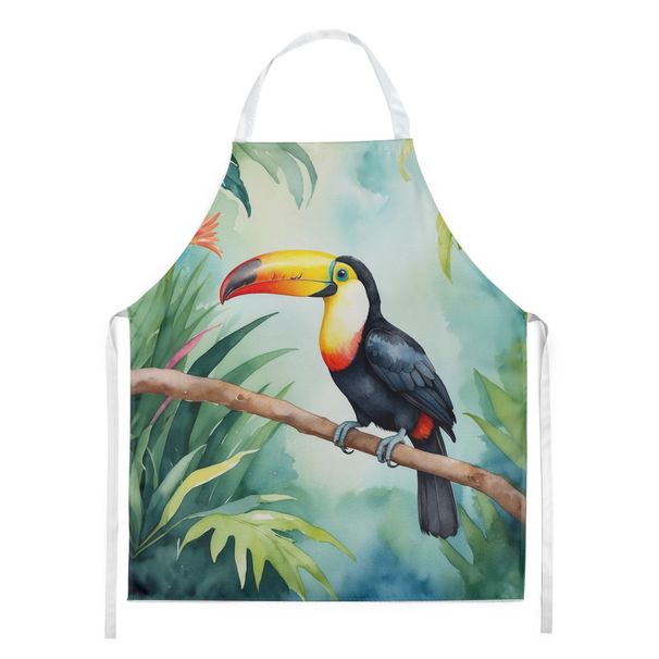 Toucan Apron Cooking Kitchen Server Baking Crafts Gardening For Adult Women Men, Unisex, Large, Multicolor_maomaolike.com