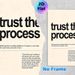 Motivational "Trust The Process" Quote Painting Poster, Minimalist Typographic Text Poster, Uplifting Inspirational Message To Build Patience And_maomaolike.com