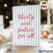 Liberty And Justice Themed Painting Poster, Soft-hued Handwritten Script With Blue Vertical Stripe Poster, Inspirational Typography Decor Ideal For_maomaolike.com