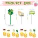 Mini Fruit Forks Toothpicks Set Boys Kids Children Plastic Animal Food Picks For Bento Lunch Box Decorating Accessories_maomaolike.com