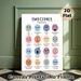 Bilingual Emotions Painting Poster, Soft-hued Cute Illustrated Dual-language Emotion Faces Poster, Helps Learn And Identify Diverse Emotions, Suitable_maomaolike.com