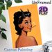Pin-up Devil Girl Painting Poster, Vintage Retro Style Devil Girl With Horns Poster, Bold Eye-catching Design Ideal For Living Room, Bedroom Or Bar_maomaolike.com