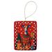 Greyhound Holiday Christmas Porcelain Ornament Christmas Tree Hanging Decorations For Home Christmas Holiday, Rectangle, Gift, Multicolor_maomaolike.com