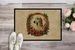 Saluki Christmas Flowers Doormat Front Door Mat Indoor Outdoor Rugs For Entryway, Non Slip Washable Low Pile, 24H X 36W_maomaolike.com