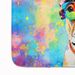 French Bulldog Hippie Dawg Memory Foam Kitchen Mat Machine Washable Anti-Fatigue Mat Cushion Comfort Bath Mat Or Kitchen Rug_maomaolike.com